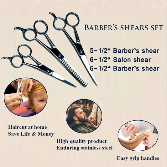 3pieces barber shears set